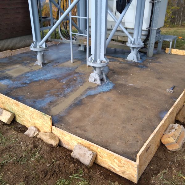 Sanace betonového soklu Frymburk