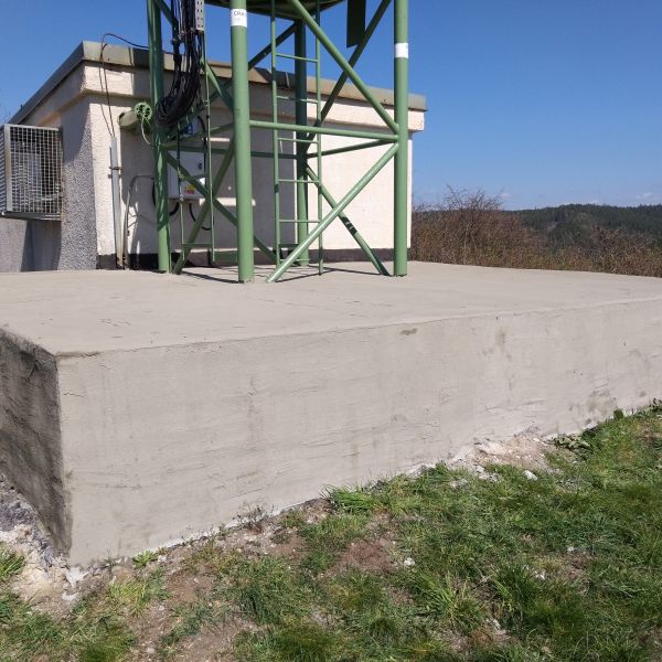 Sanace betonového soklu Bečov nad Teplou
