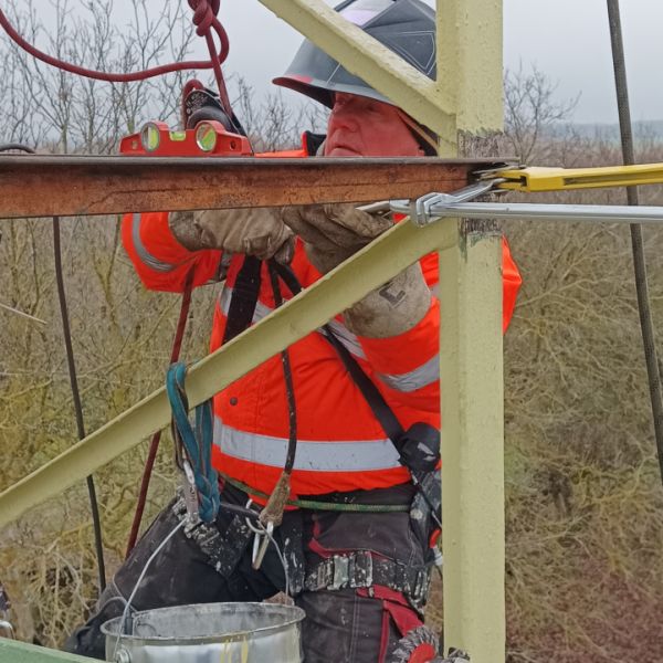 Posílení stožáru VN Radimovice