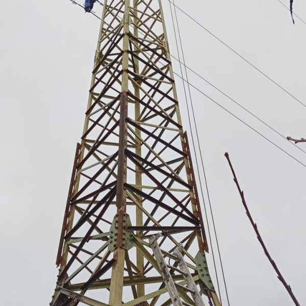 Posílení stožáru VN Radimovice
